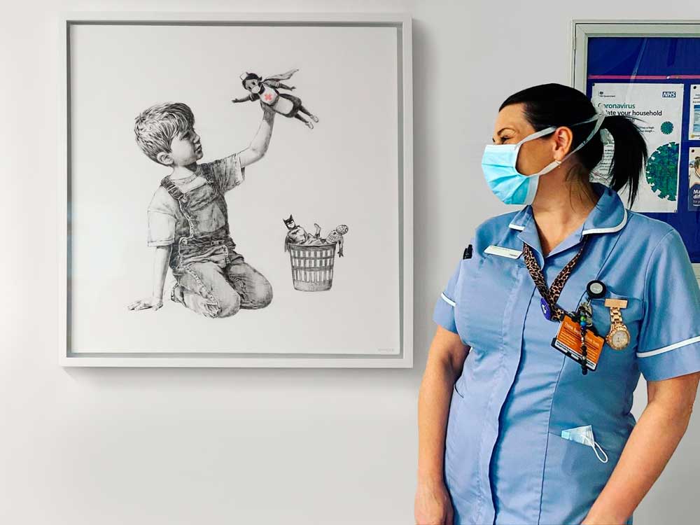 Banksy's Game Changer generates £16.7 millions for the NHS charities |